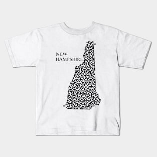 State of New Hampshire Maze Kids T-Shirt